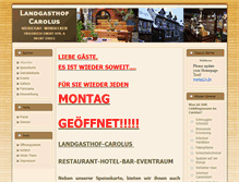 Tablet Screenshot of landgasthof-carolus.de